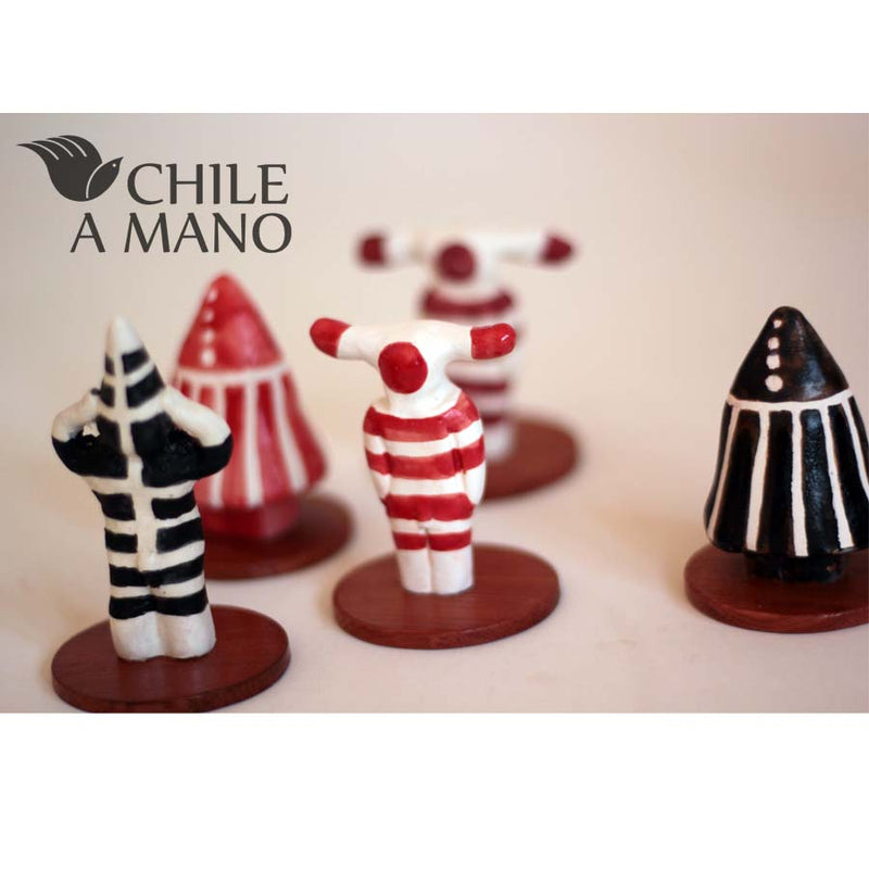 Ceramic Selknam Figures - Black Koshmenk