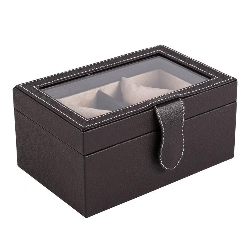 Leather Box with Glass Lid - 2