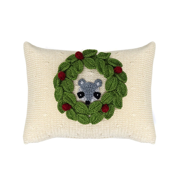Peekaboo Racoon Mini Pillow