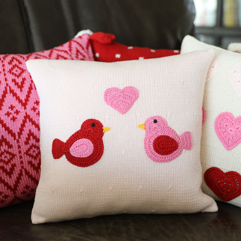 Love Birds Pillow, 10"