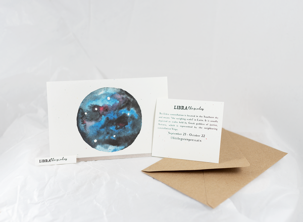 Libra Celestial Card
