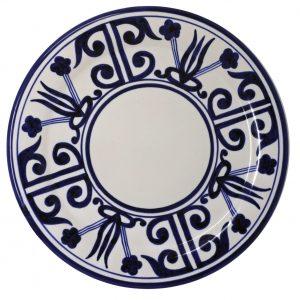 Hand Painted Stoneware Thousand Peaks Dinner Plate