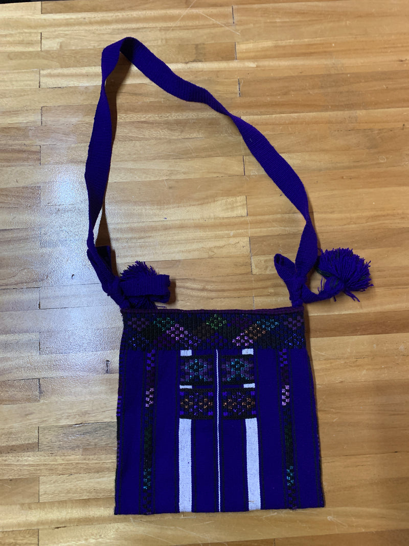 Purple Worsted Yarn Backpack
