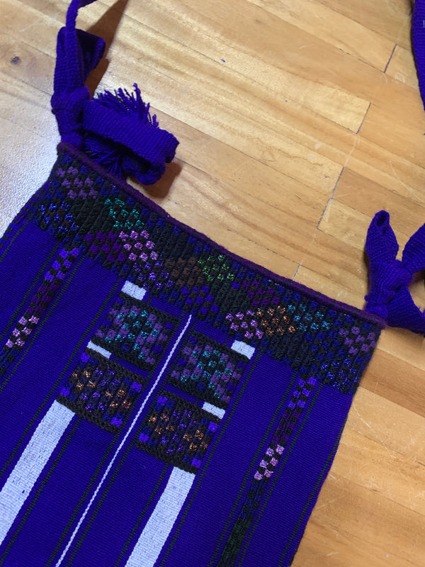 Purple Worsted Yarn Backpack