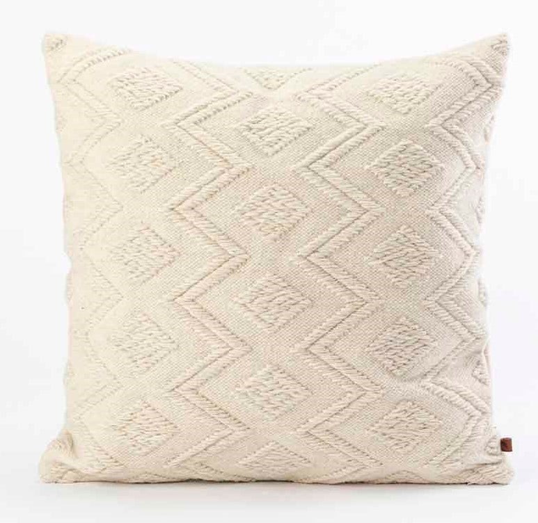 Wool Ivory Pillow Cover