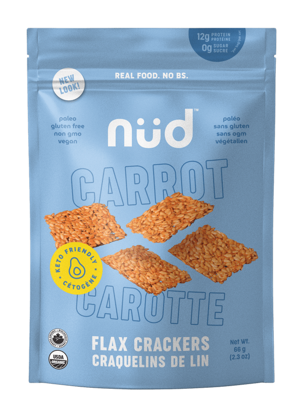 KETO Carrot Flax Crackers, 6-Pack