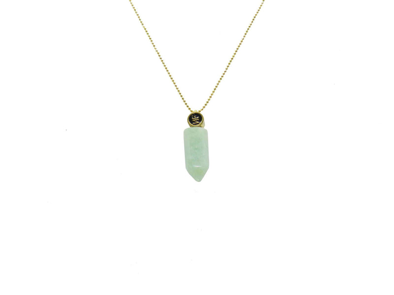 Green Aventurine Necklace with Mini Isis Cut Pendant