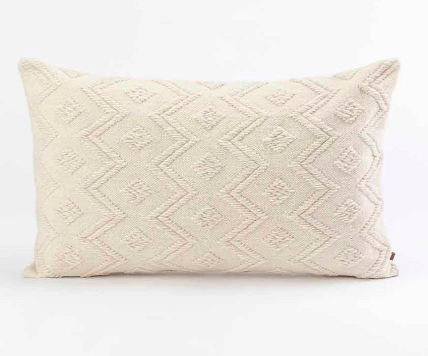 Wool Ivory Pillow Cover
