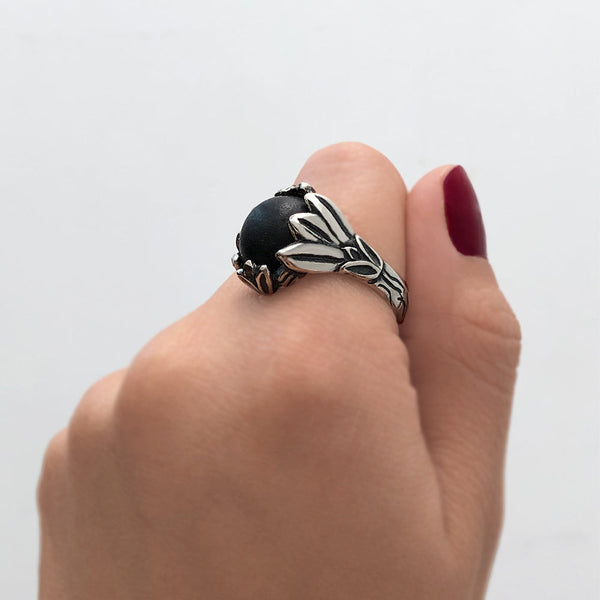 Tulip Silver Ring