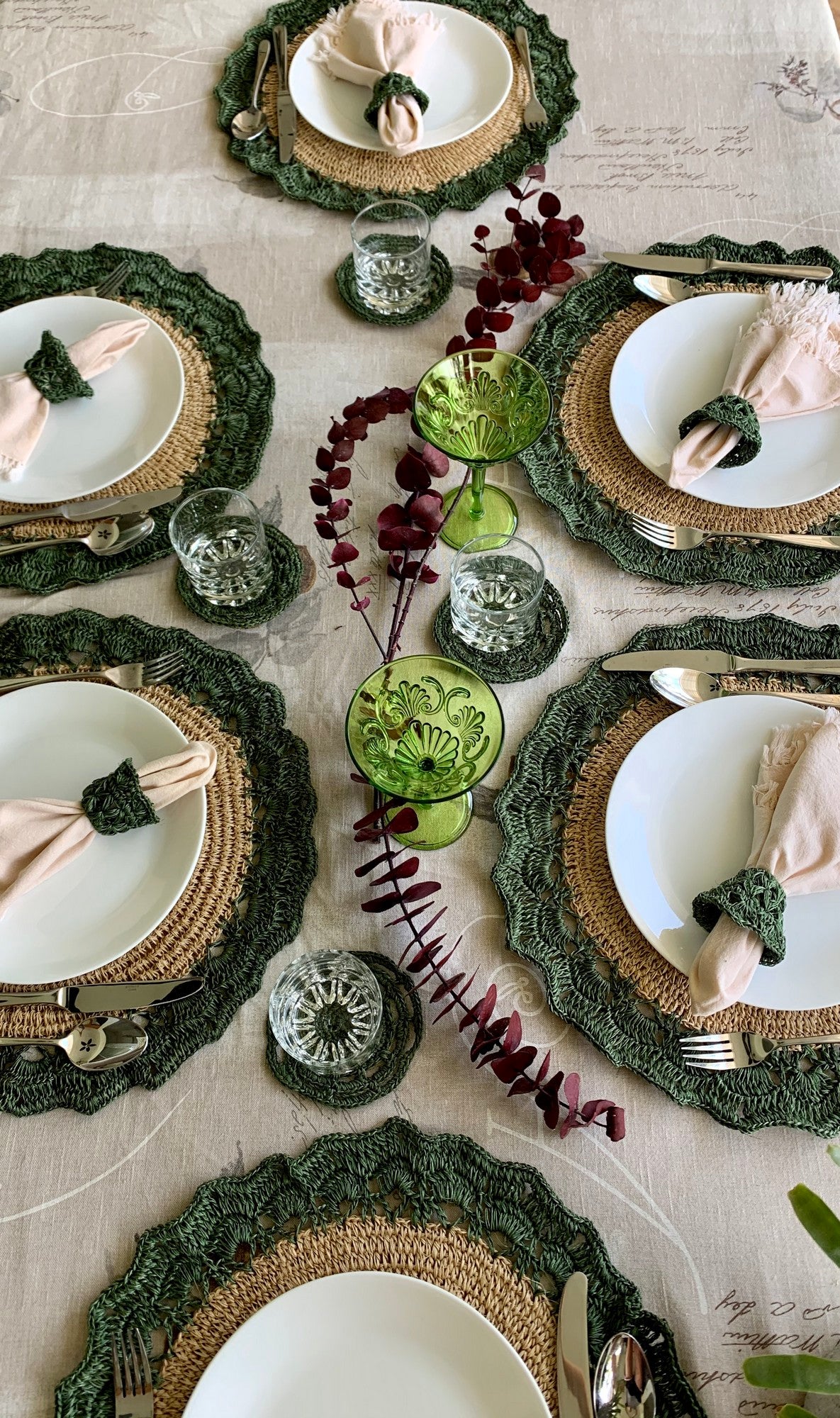 Olive Placemat Set of 6