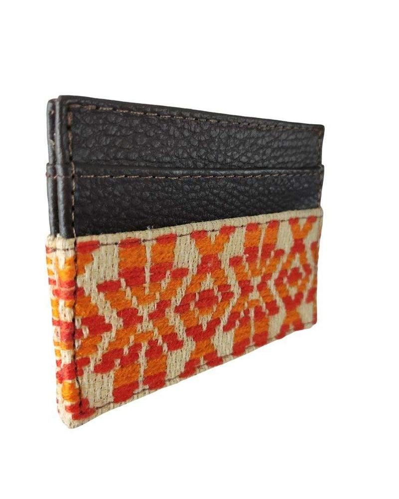 Orange Mazahua Card Holder