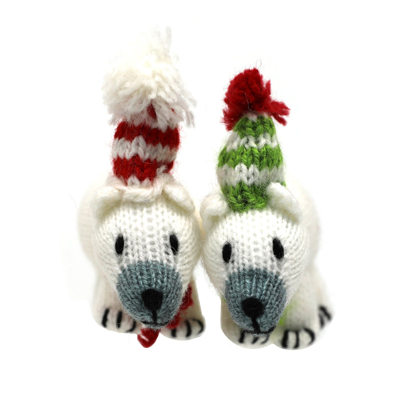Polar Bear Ornaments - Set of 2