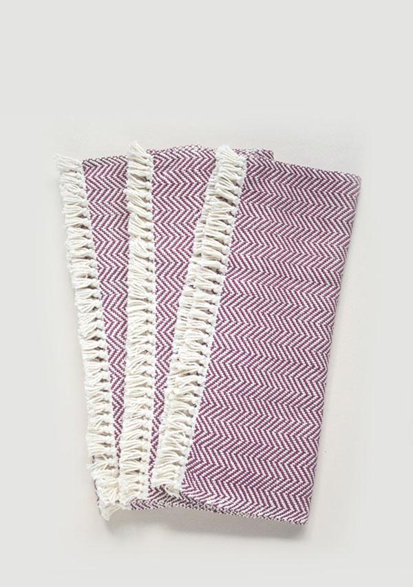 Hand Woven Burgundy Placemats Set of 4