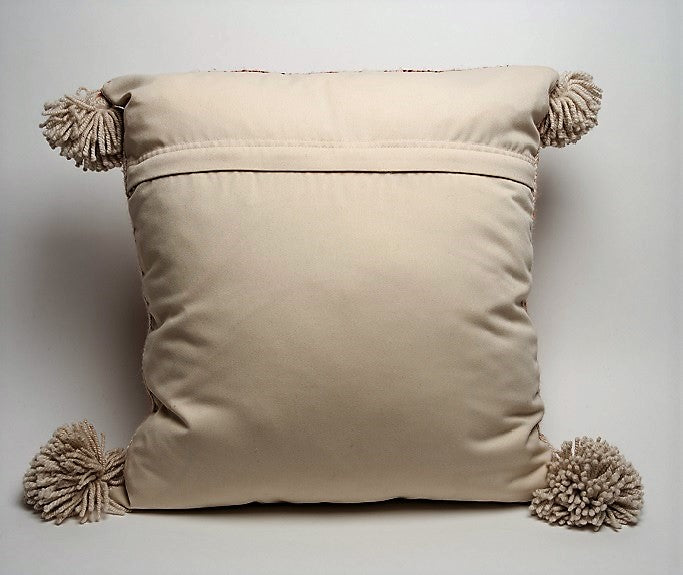 Pallay Alpaca Pillow - Coral