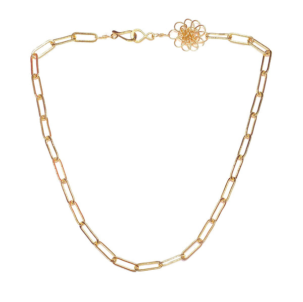 Handmade Designer Paper Clip Chain Necklace