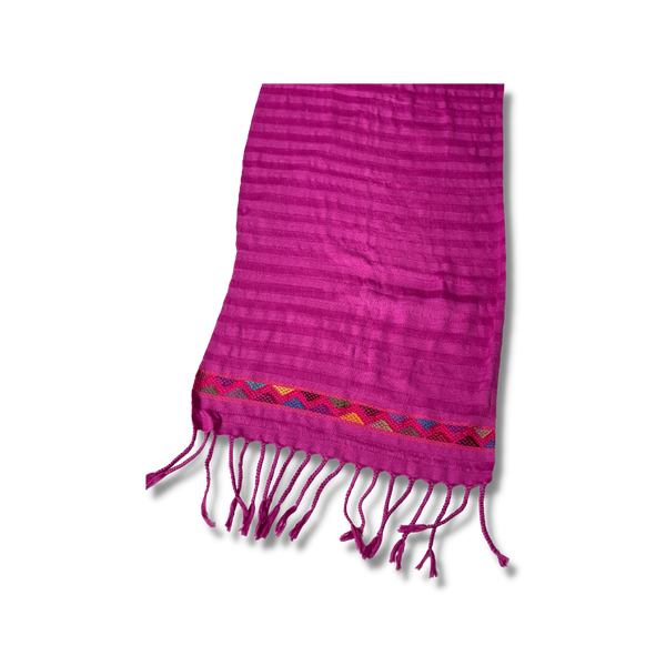 Pink Cotton Brocade Shawl