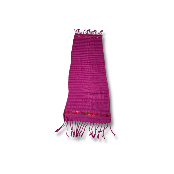 Pink Cotton Brocade Shawl