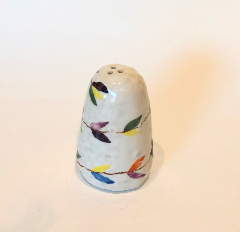 Hand Painted Stoneware Country Salt and Pepper Shakers