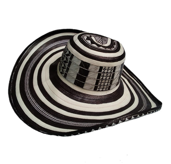 Traditional Black and Ivory Hat