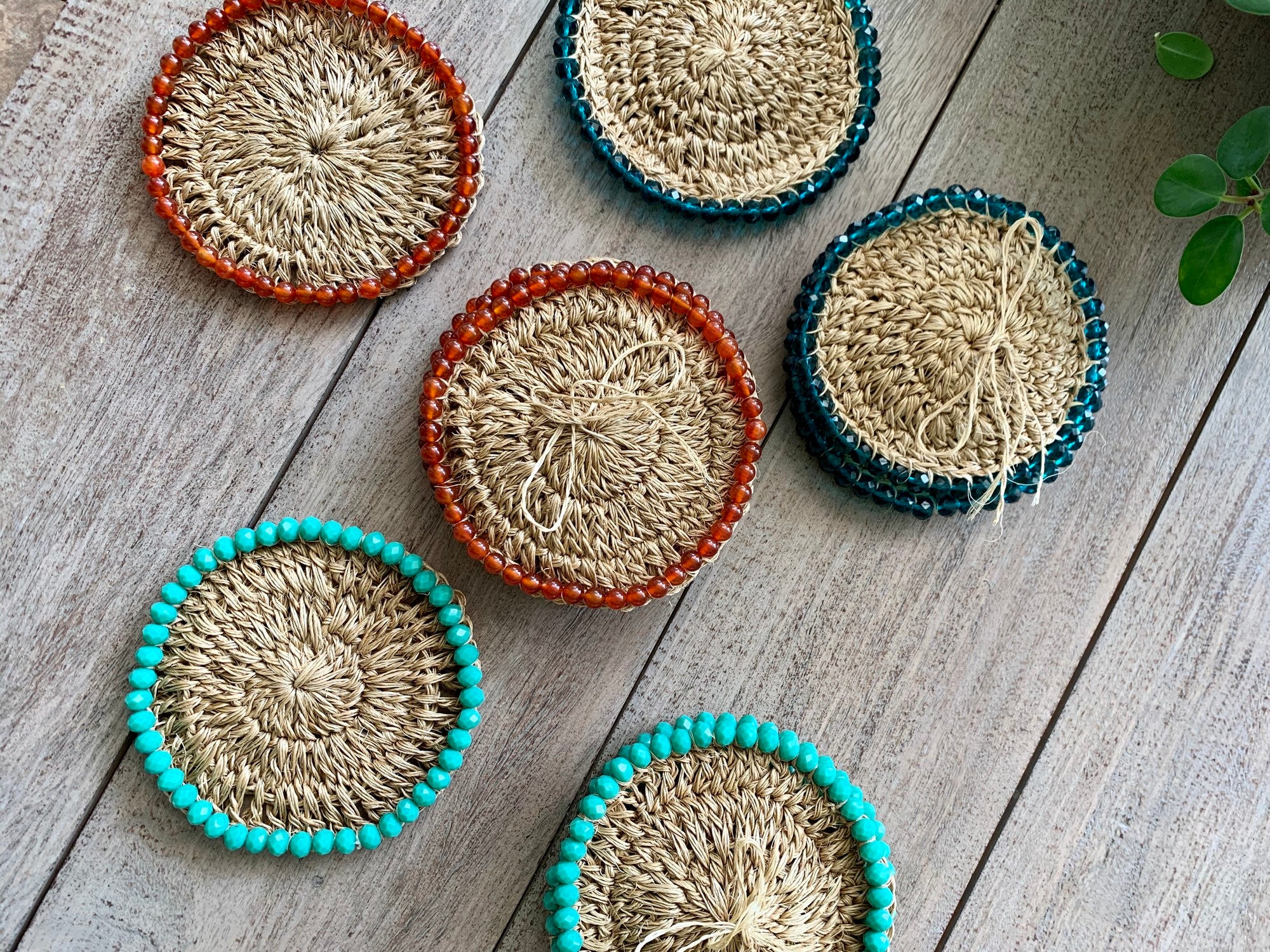 Fique Stone Coaster Set of 4