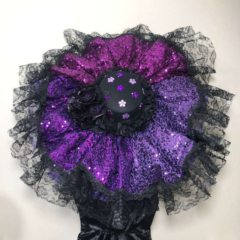 Traditional Catrina Hat in Tones of Purple