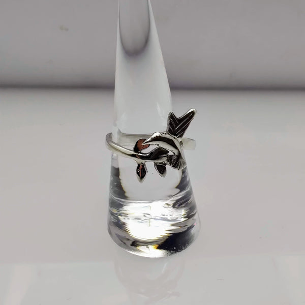 Sounds of the Forest- Handmade- 950 Silver - Colibri Ring