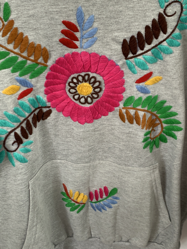 Hand Embroidered Cotton Sweatshirt