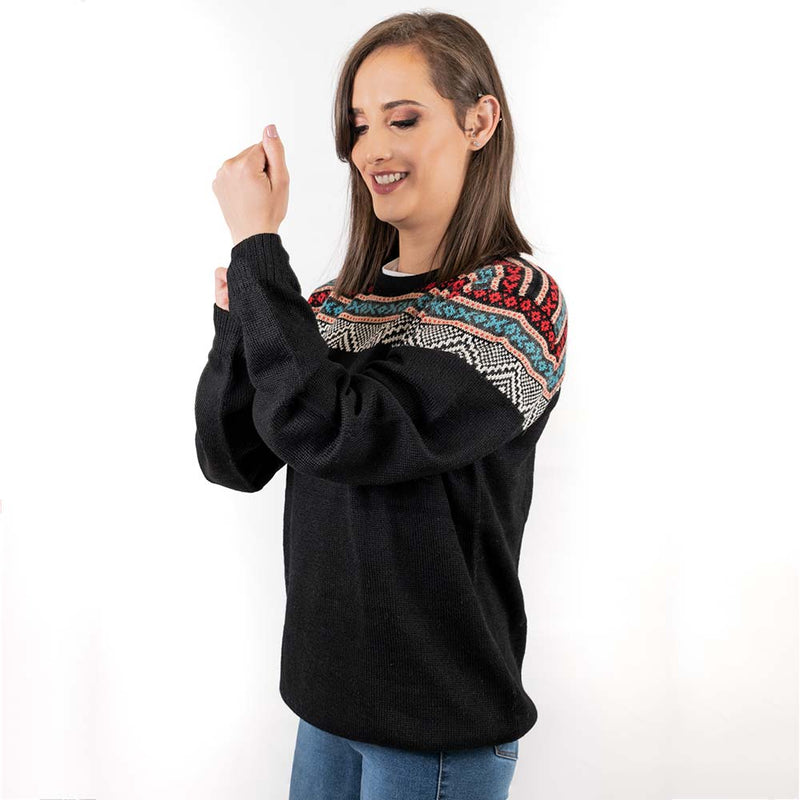 Alpaca Andes Sweater in Black