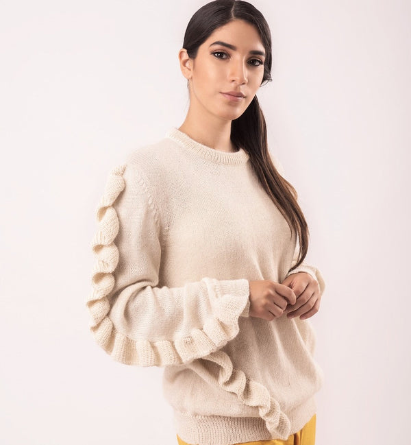Luis Fringe Sleeve Sweater