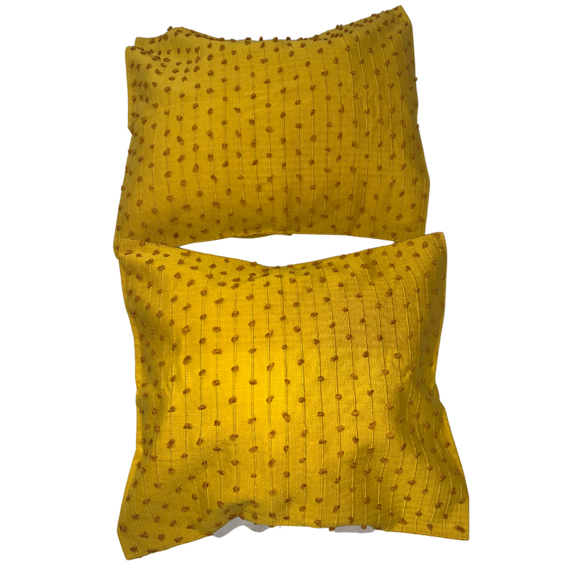 Yellow Pillow Cover Set of Two