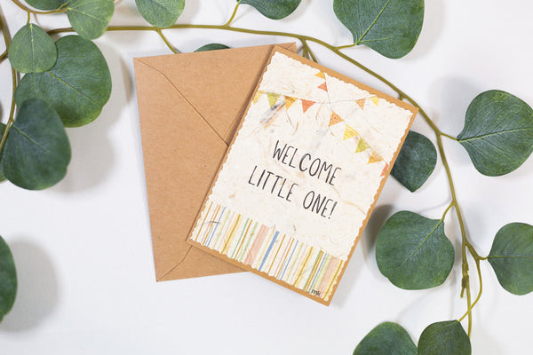 Banana Paper Baby Cards