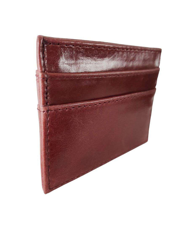 Wine Leather Card Holder