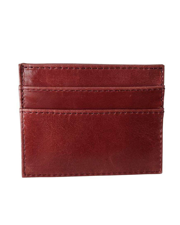 Wine Leather Card Holder