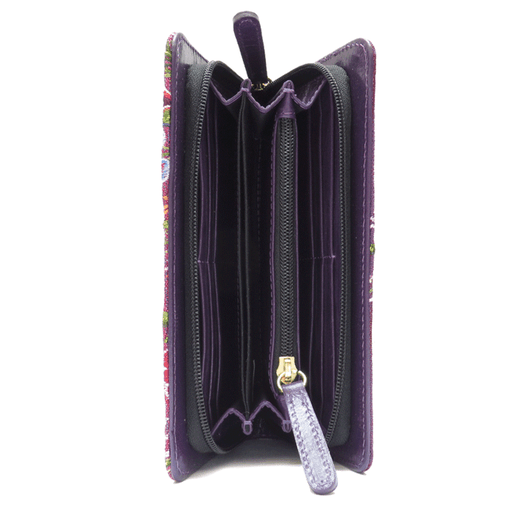 Aurora Zinacantan Cross Stitch Purple Clutch