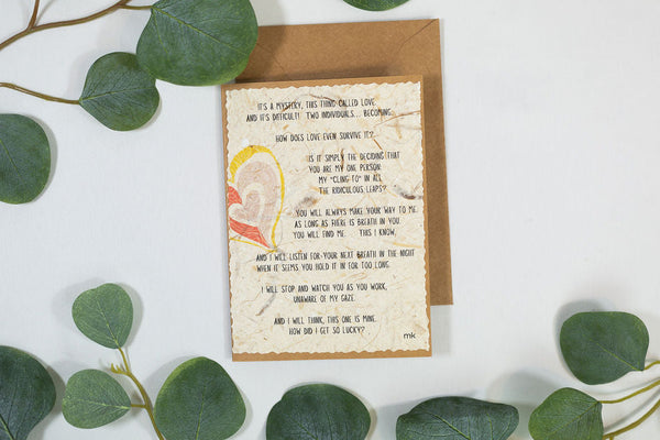 Banana Paper Anniversary/Love Cards