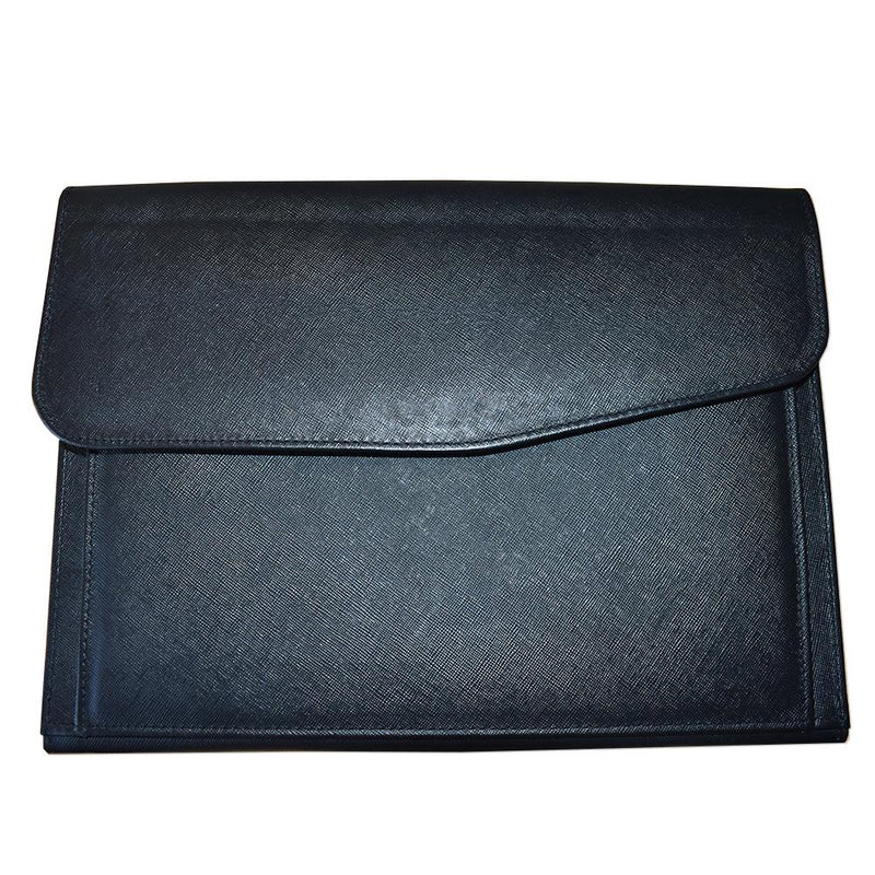 Finest Leather Portfolio with Flap to Close