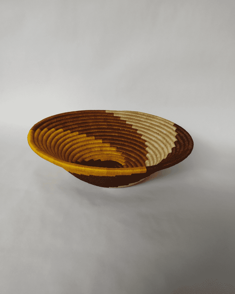 Hand-Woven Artisan Centerpiece Bowl
