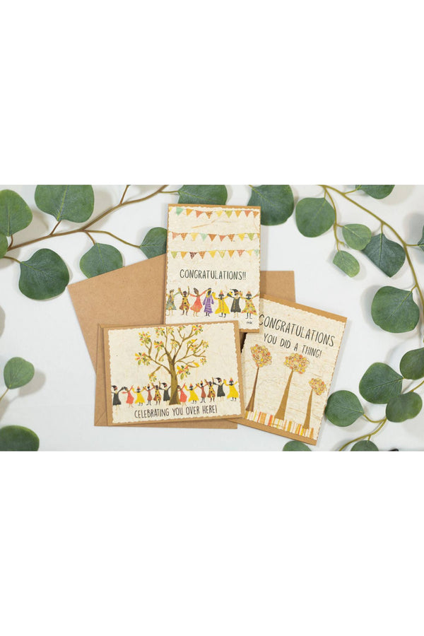 Banana Paper Congratulations Cards