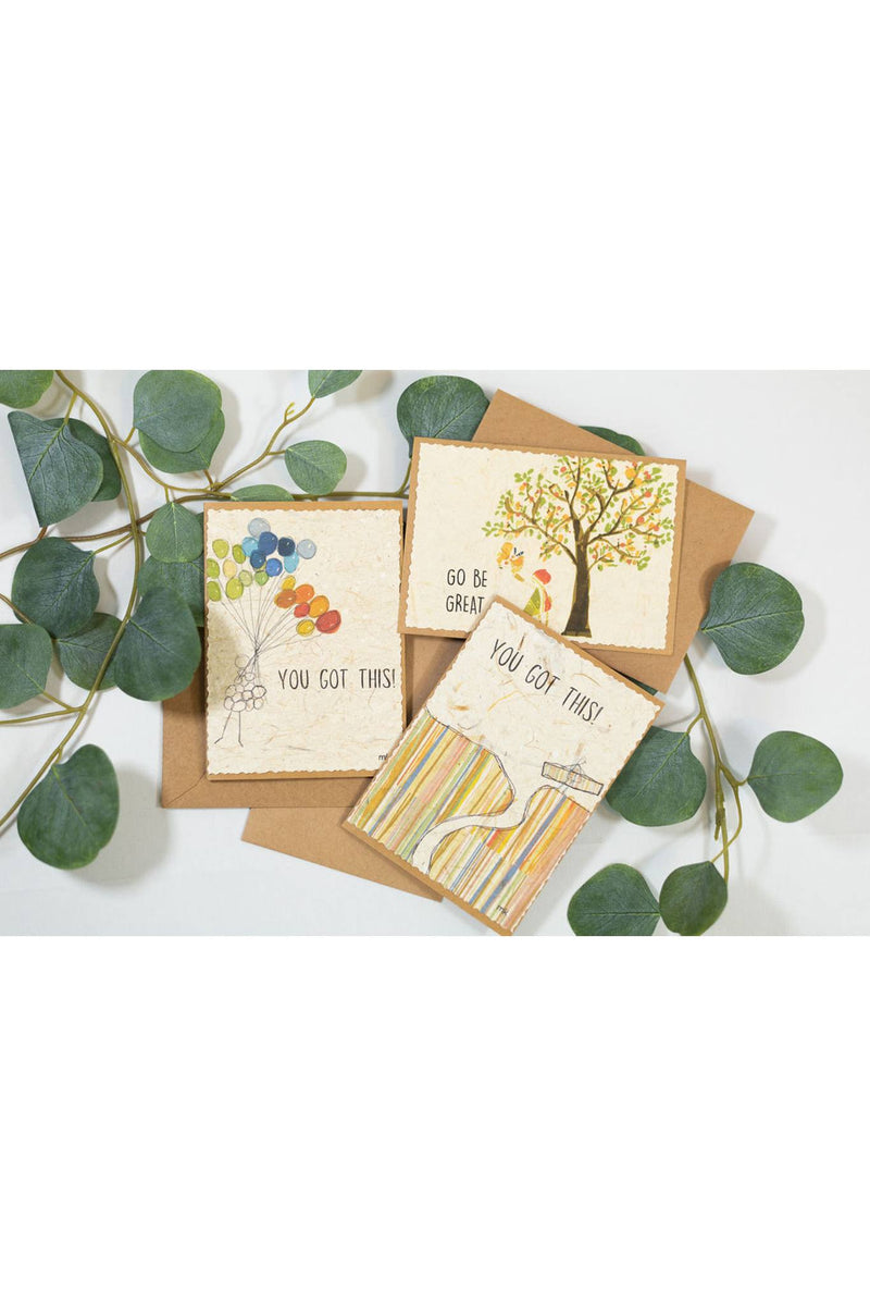 Banana Paper Encouragement Cards