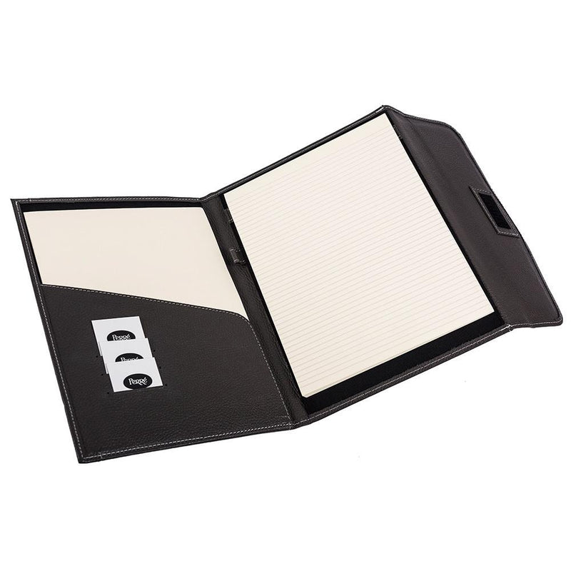 Finest Leather Portfolio with Flap to Close