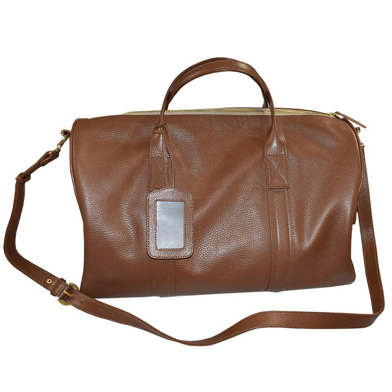 Large Leather Weekend Travel Bag