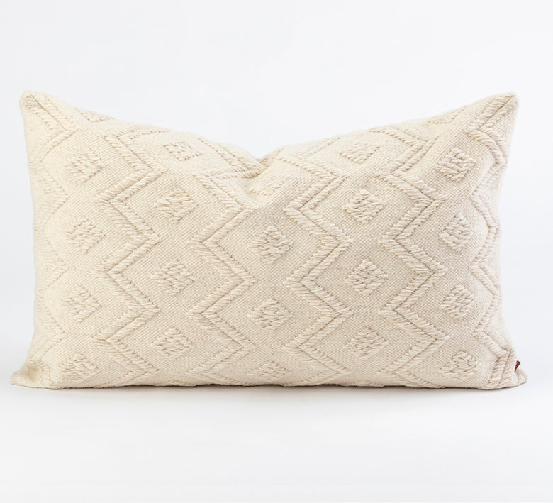 Wool Ivory Pillow Cover