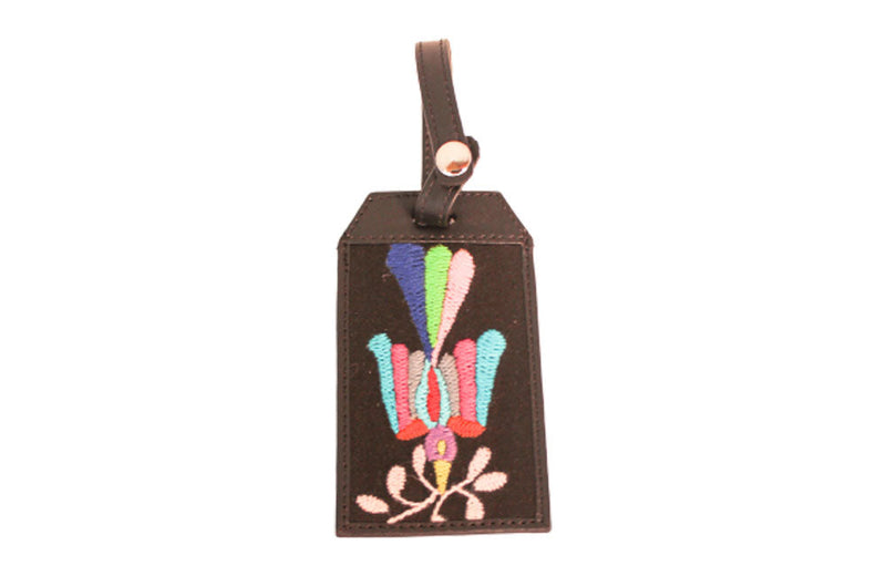 Hand Embroidered Luggage Tag