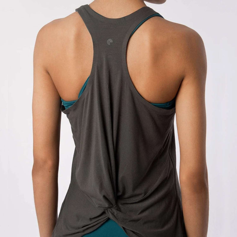 Isle Knot Vest Top | Charcoal Grey