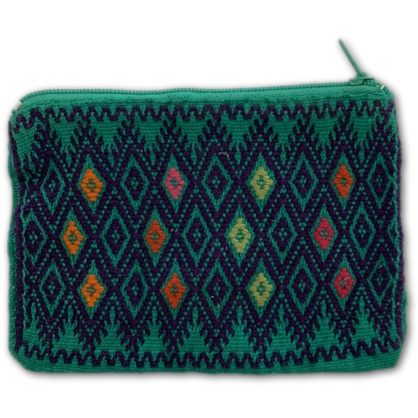 Green Embroidered Purse